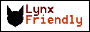 Lynx Friendly, with a black cat