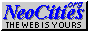 NeoCities.org, THE WEB IS YOURS, blue