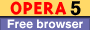 OPERA 5 Free browser