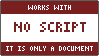 WORKS WITH / NO SCRIPT / IT IS ONLY A DOCUMENT